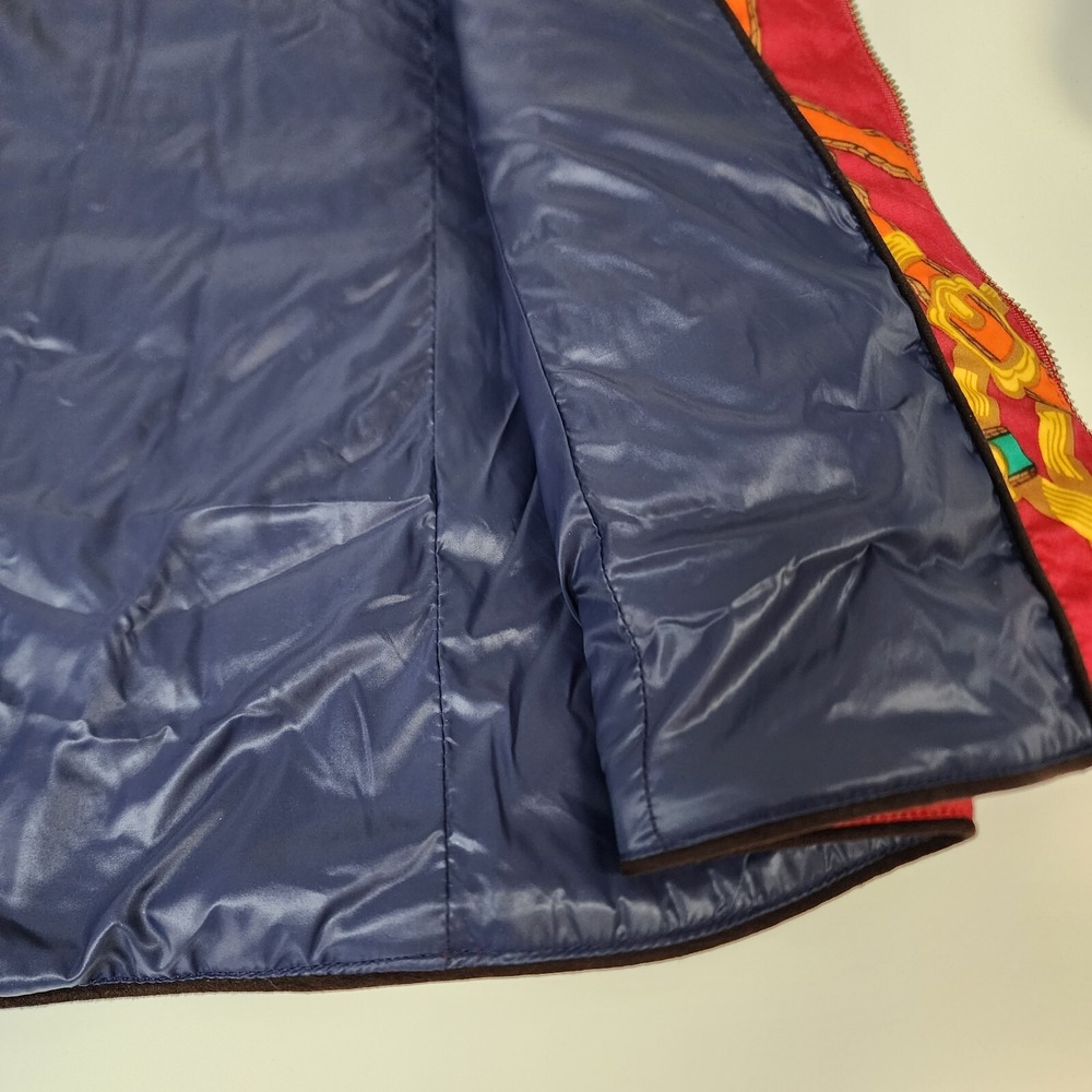 Patty Kim Vest Womens L Quilted Red Equestian - Picture 6 of 10
